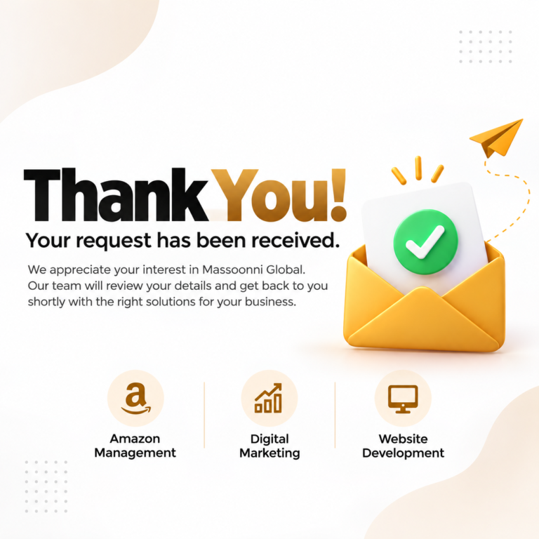 thank you confirmation with golden envelope
